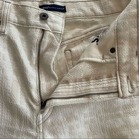 LEVI’S The Column Pant Jeans Summer Plaid White Style# 756450012 Size 29 - Picture 5 of 12